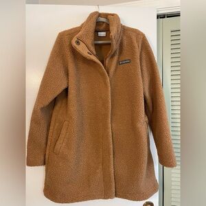 Brown teddy coat